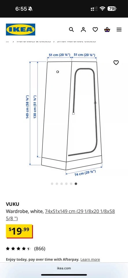 IKEA VUKU Portable Wardrobe Closet - (5 Available) - photo 5