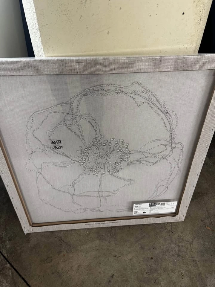 IKEA Framed PJÄTTERYD Picture, flower doodle - BNIB - photo 3