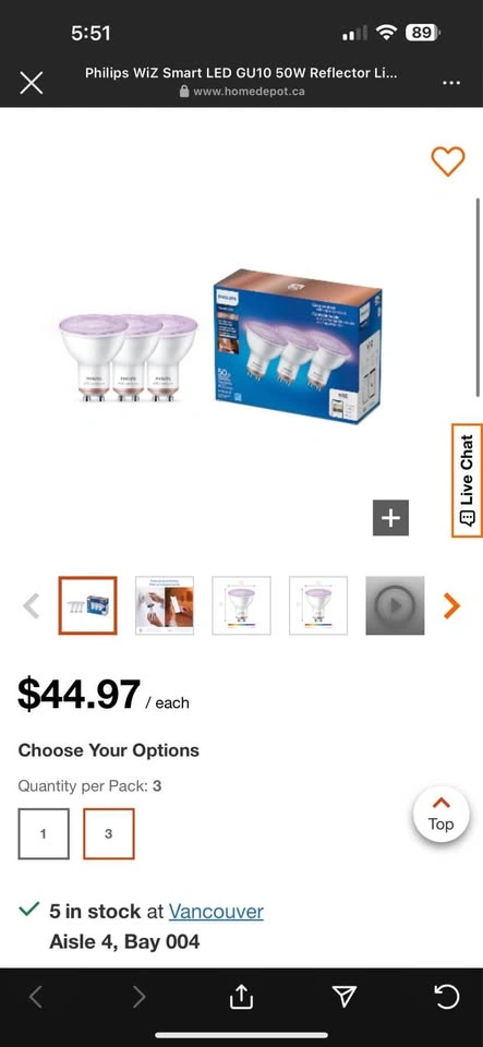 Philips WiZ GU10 White & Colour Smart LED Bulbs - BNIB - photo 5
