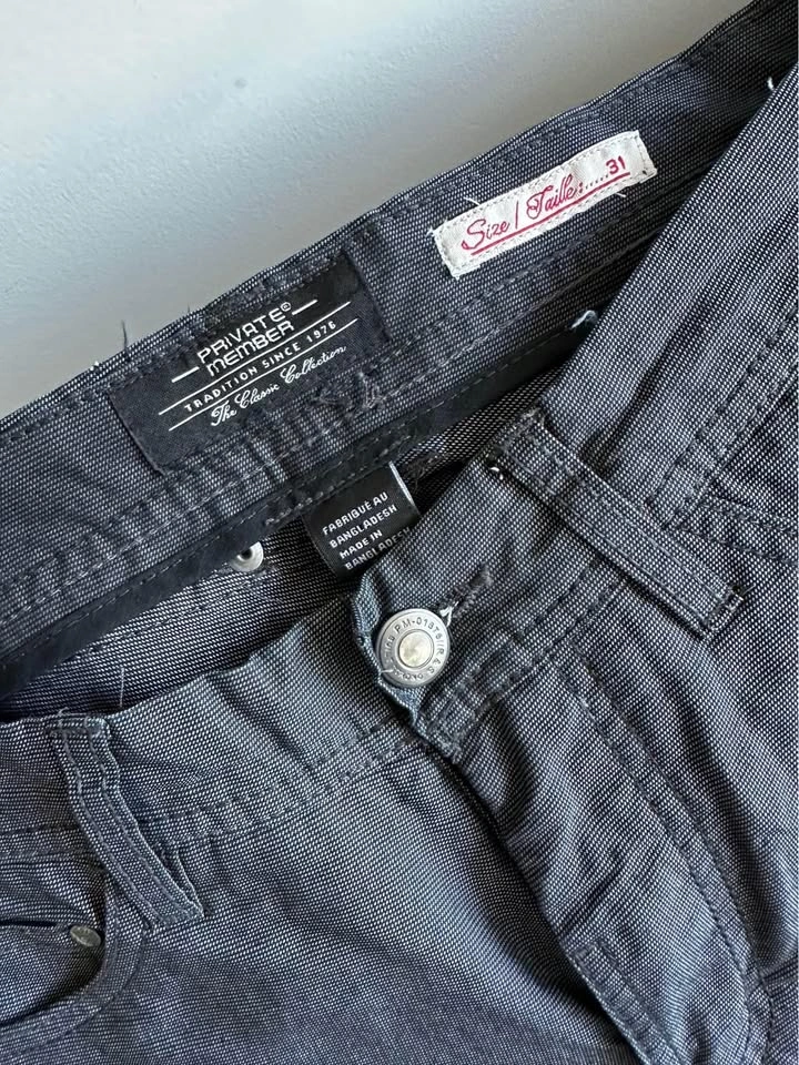 Private Member Pants - Dark Grey Size 31x30 (Used Once) - photo 2