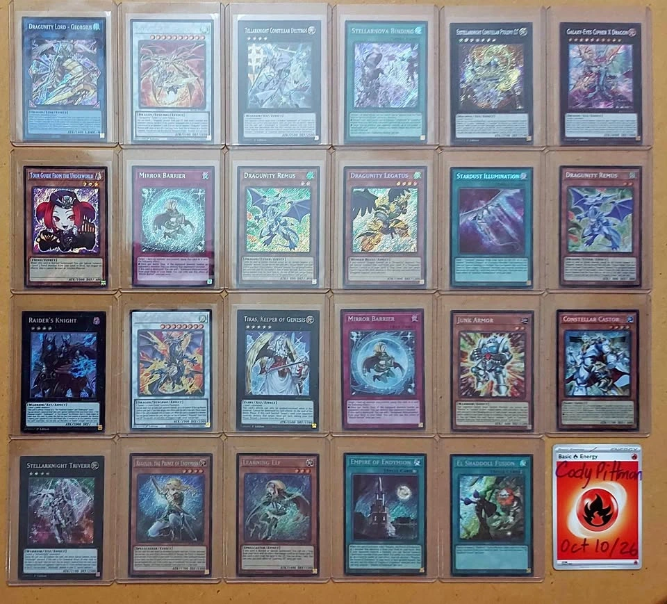 Yu-Gi-Oh Secret Rare BLGG-EN Glorious Gallery 1st Edition Lot