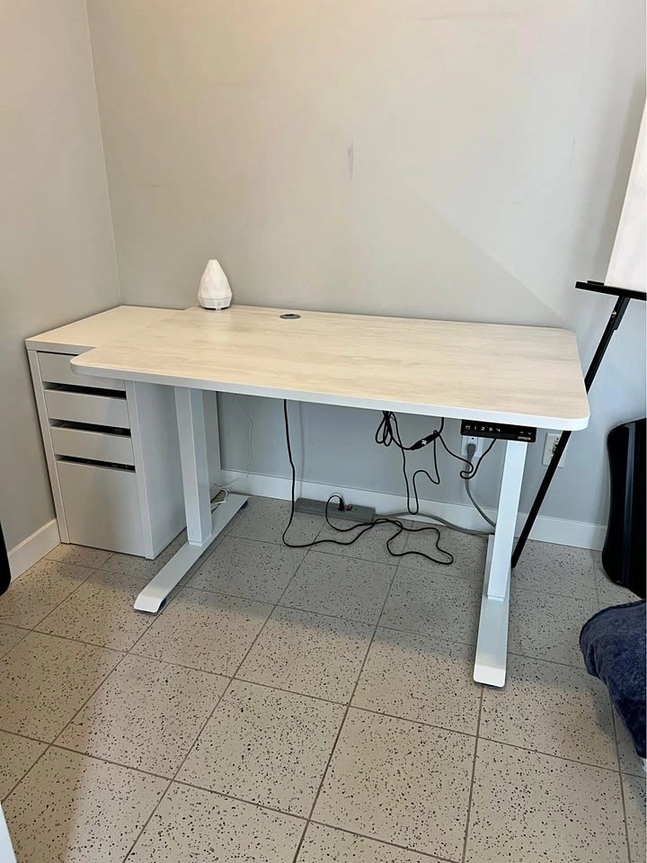Effy Desk Electric Sit Stand Up Desk + Anti-Fatigue Mat