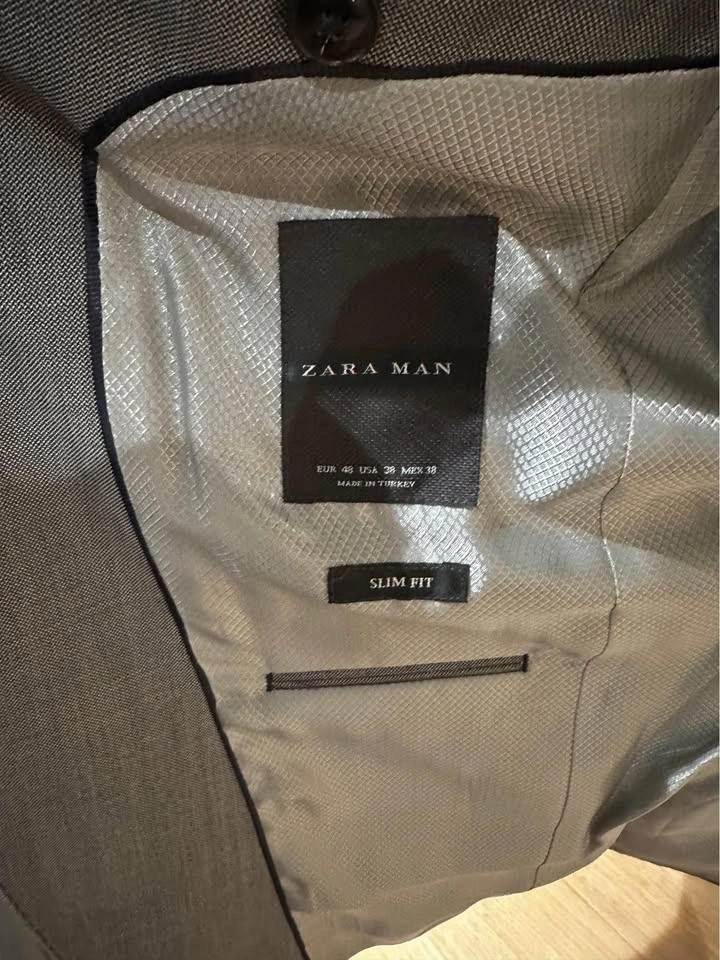 Zara Men’s Slim Fit Grey Suit - Worn once - photo 2