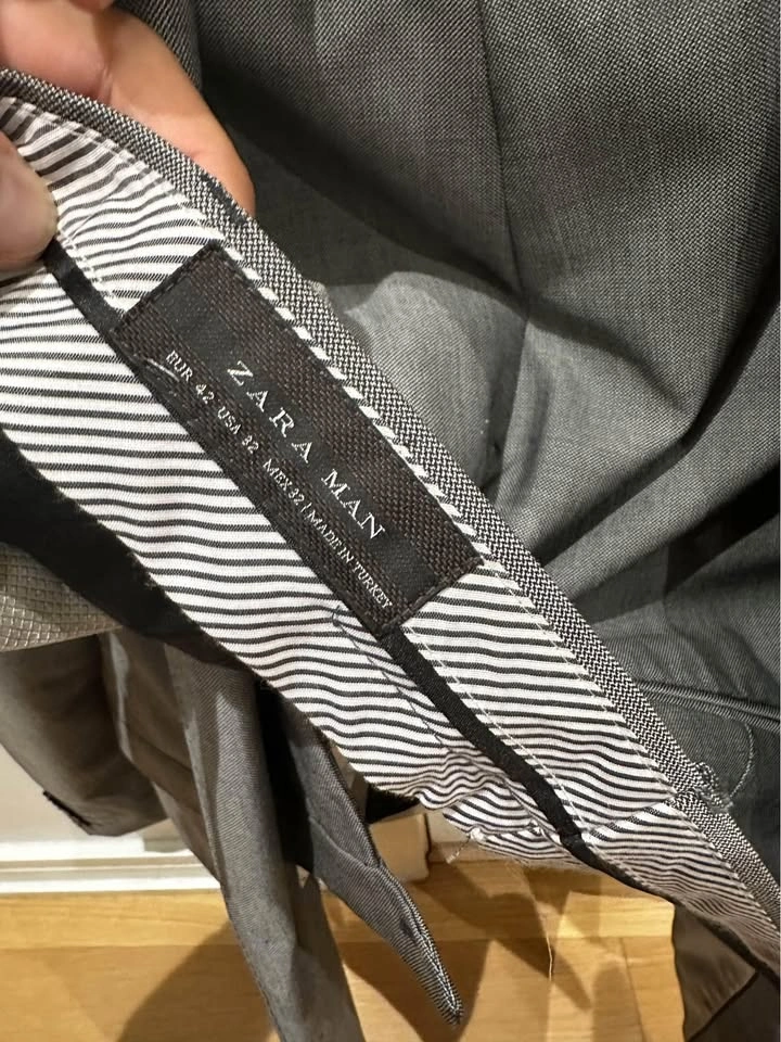 Zara Men’s Slim Fit Grey Suit - Worn once - photo 4