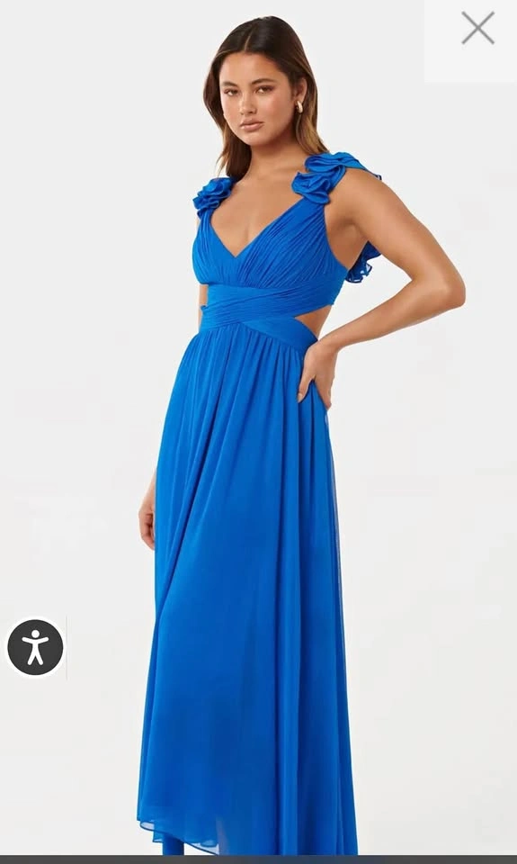 Ever New - Selena Ruffle Shoulder Dress - Size 6