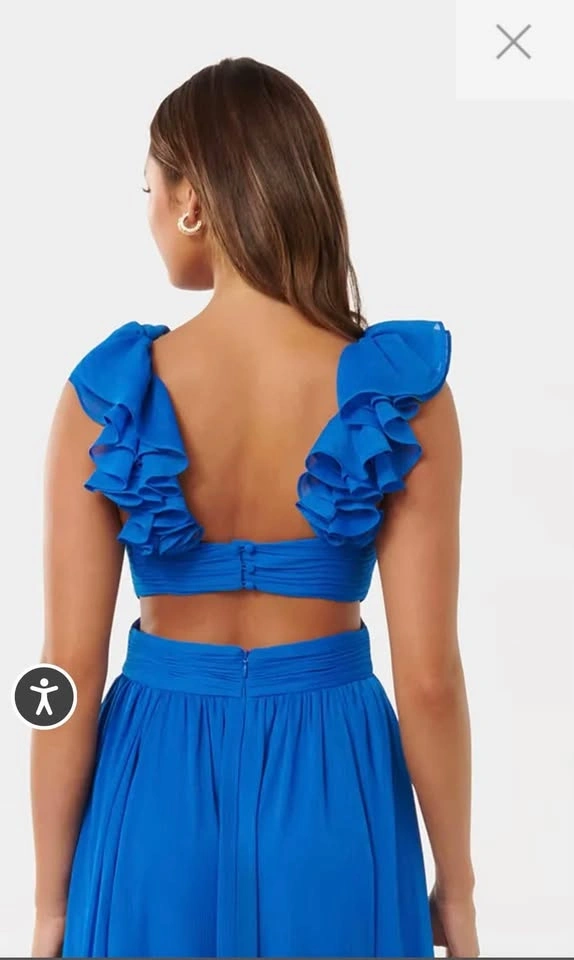 Ever New - Selena Ruffle Shoulder Dress - Size 6 - photo 2