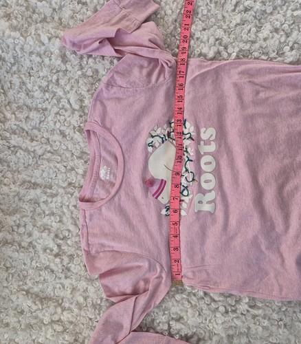 Roots Pink Holiday Beaver Graphic Tee XS - photo 4