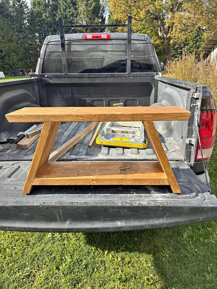 Handmade Wooden Bench