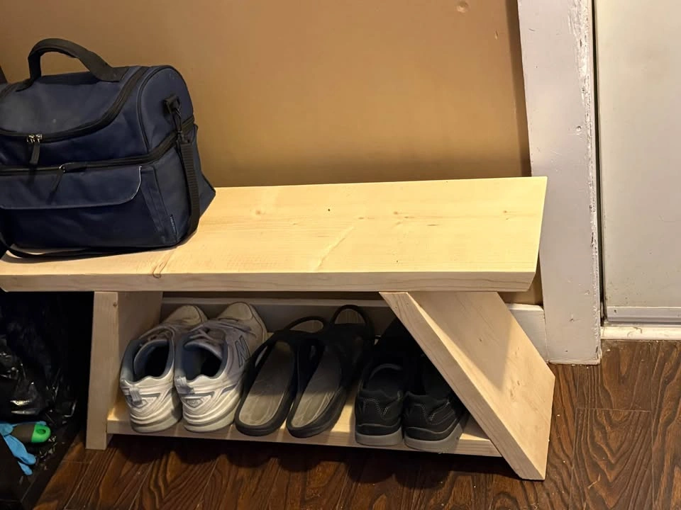 Handmade Wooden Bench - photo 2