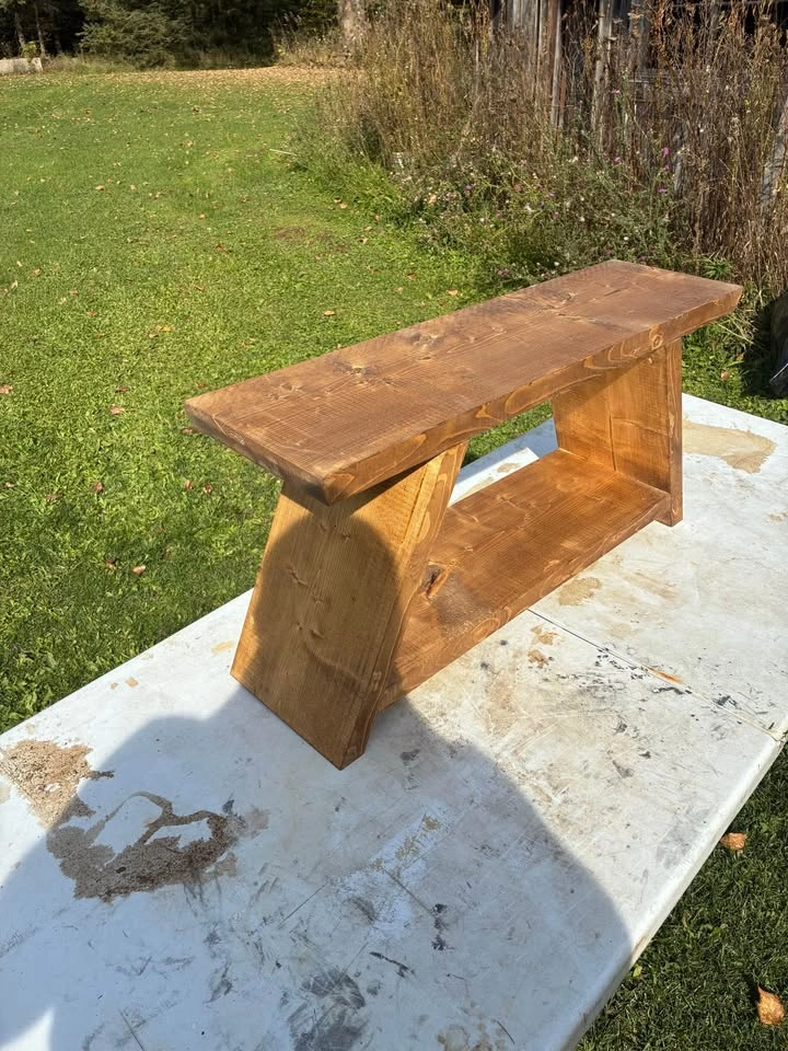 Handmade Wooden Bench - photo 5