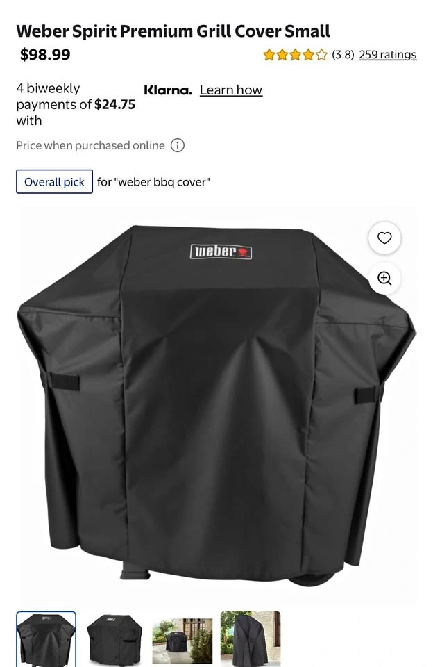 Weber Spirit Premium Grill Cover