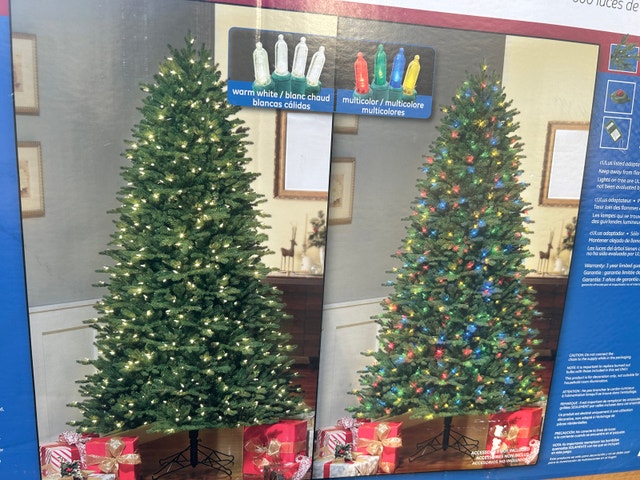 Large GE 7.5 ft Just Cut Aspen Fir Pre-Lit LED Christmas Tree - photo 2