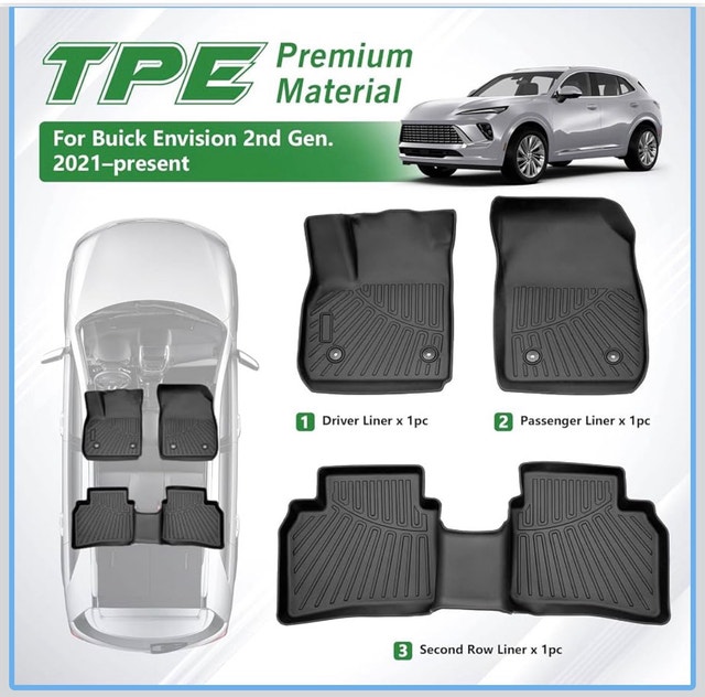 New Cacartist Premium Floor Protector Liner Mat - Buick Envision - photo 2