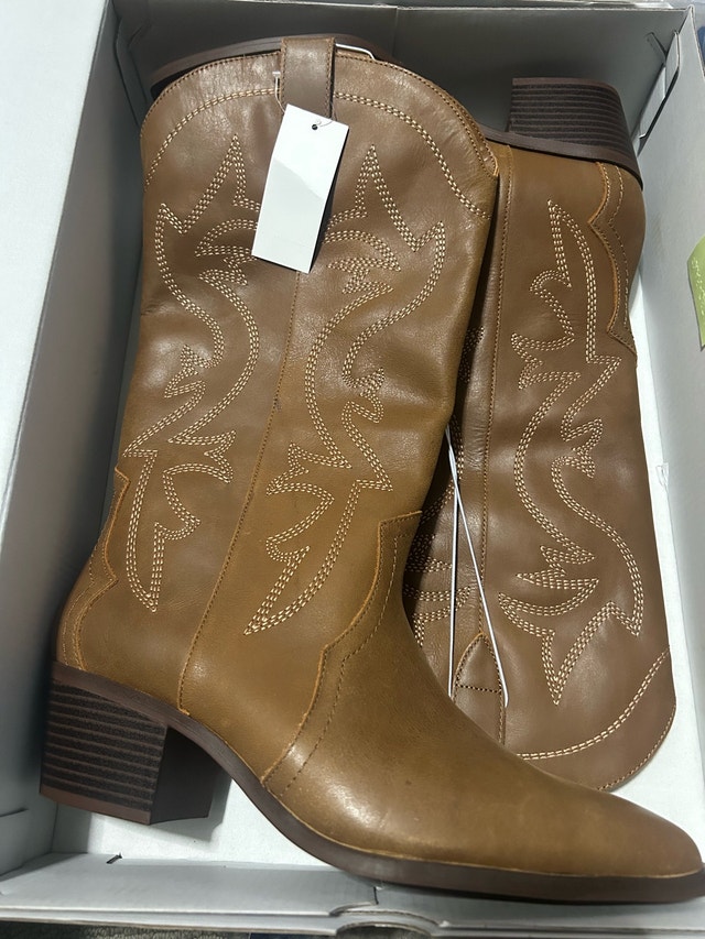 Brand New ALDO Women’s Western Stampede Cowboy Boots - Brown - photo 2
