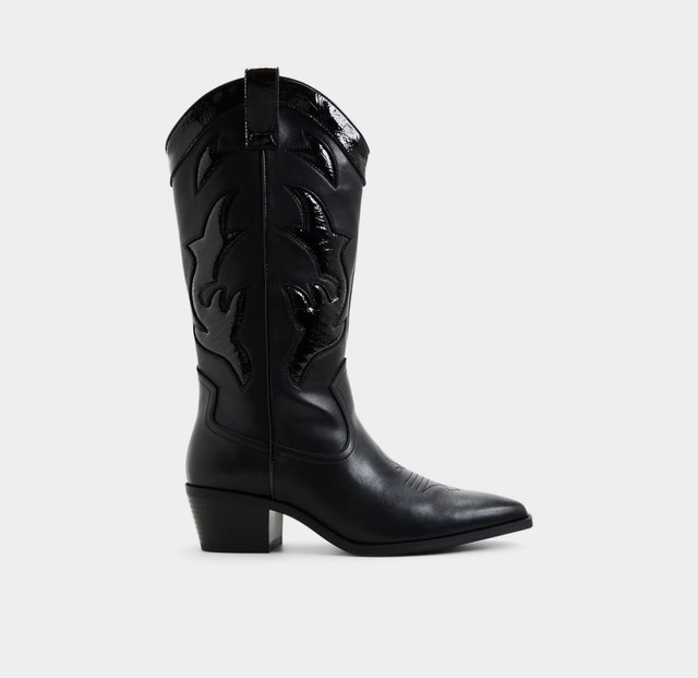 Brand New ALDO Women’s Western Stampede Cowboy Boots - Black - photo 2