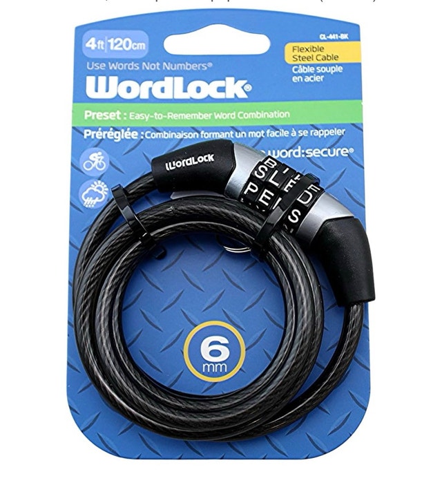 Brand New WordLock 4ft Flexible Steel Cable Bike Lock