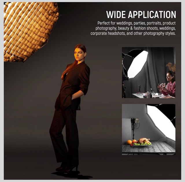 New Neewer NS92P 90cm Octagonal Quick Release Softbox with Grid - photo 3