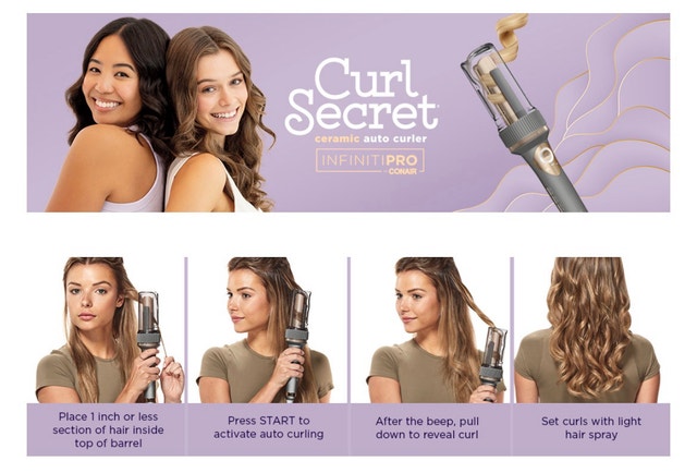 New InfinitiPRO Conair Curl Secret Ceramic Automatic Hair Curler - photo 2