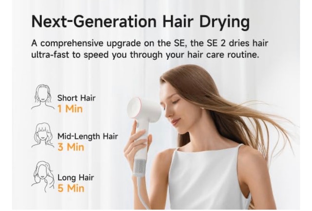 Brand New Laifen High-Speed Hair Dryer Styler + Travel Carry Bag