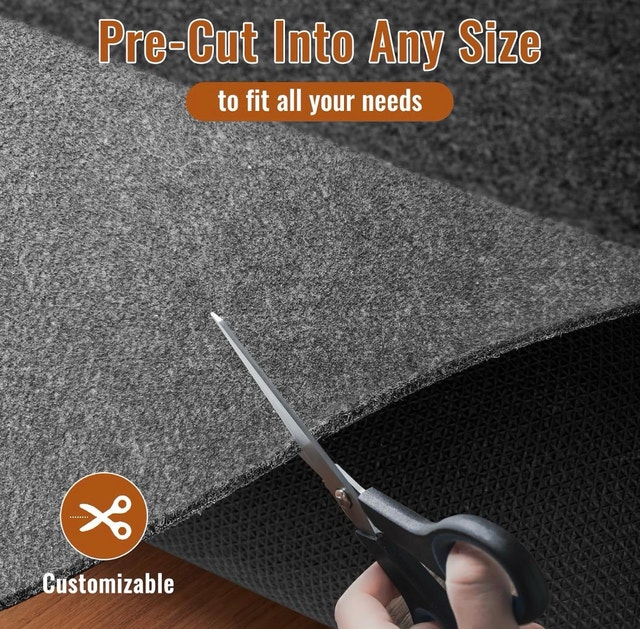 Brand New Comfypad Thick Felt Non-Slip Rug Pad 6x9 Ft - photo 3