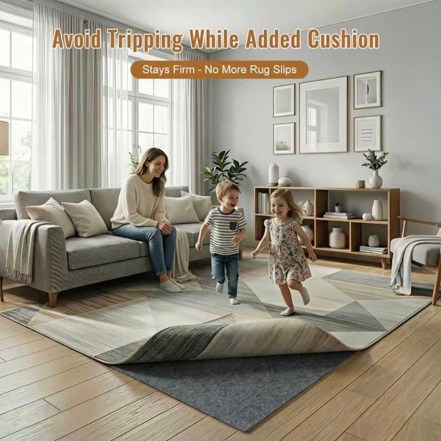Brand New Comfypad Thick Felt Non-Slip Rug Pad 6x9 Ft - photo 5