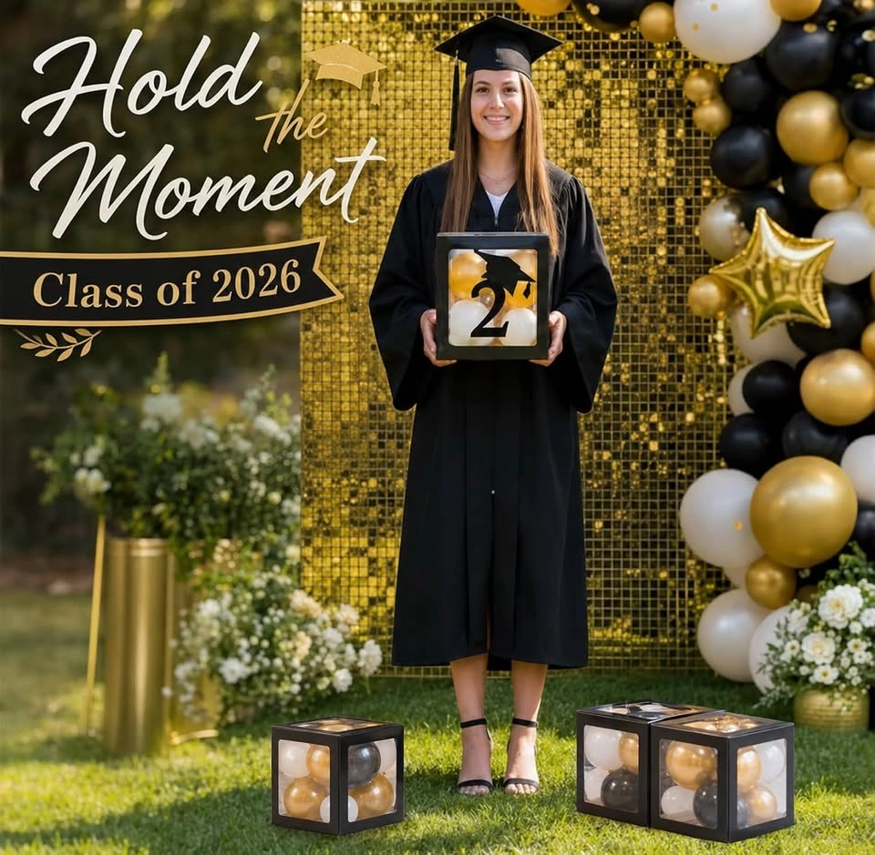 2026 Graduation Balloon Boxes Set - 4 Boxes & 20 Balloons - photo 4