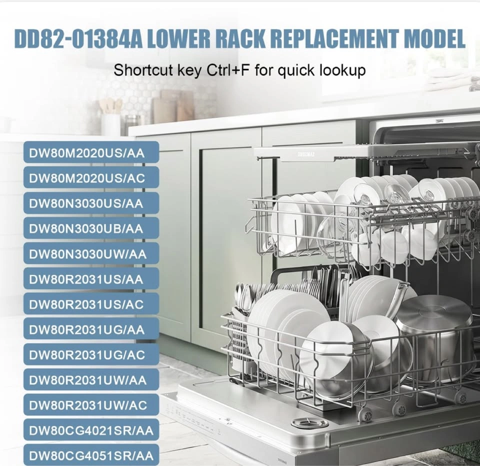 Dishwasher Lower Rack for Samsung - DD82-01384A - photo 2