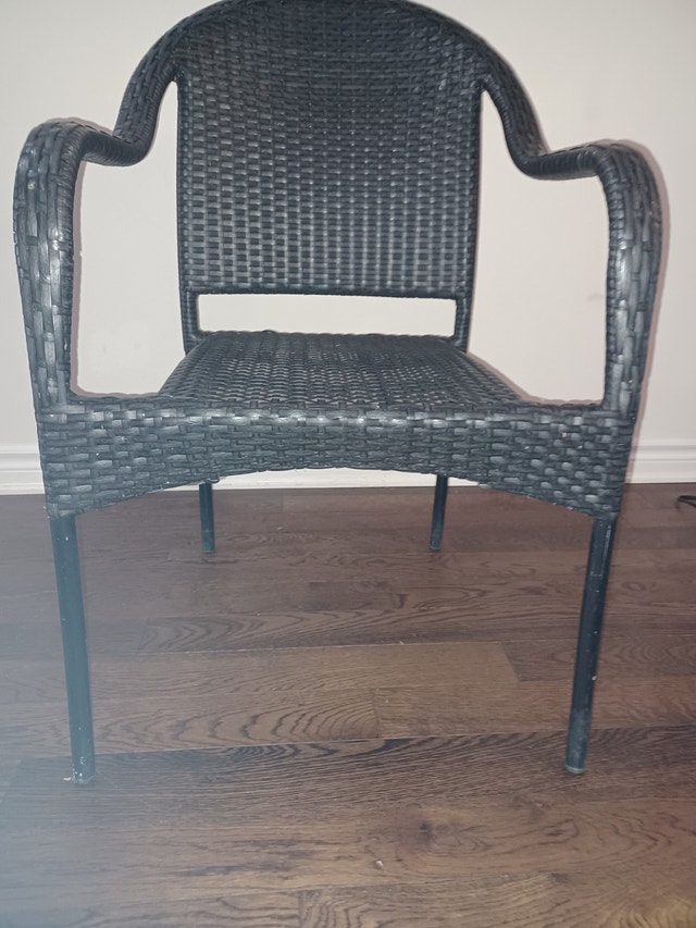Black Wicker Chairs - photo 3