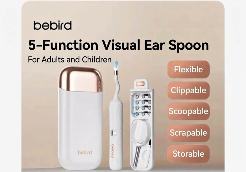 Bebird 5-Function Visual Ear Spoon (White color)