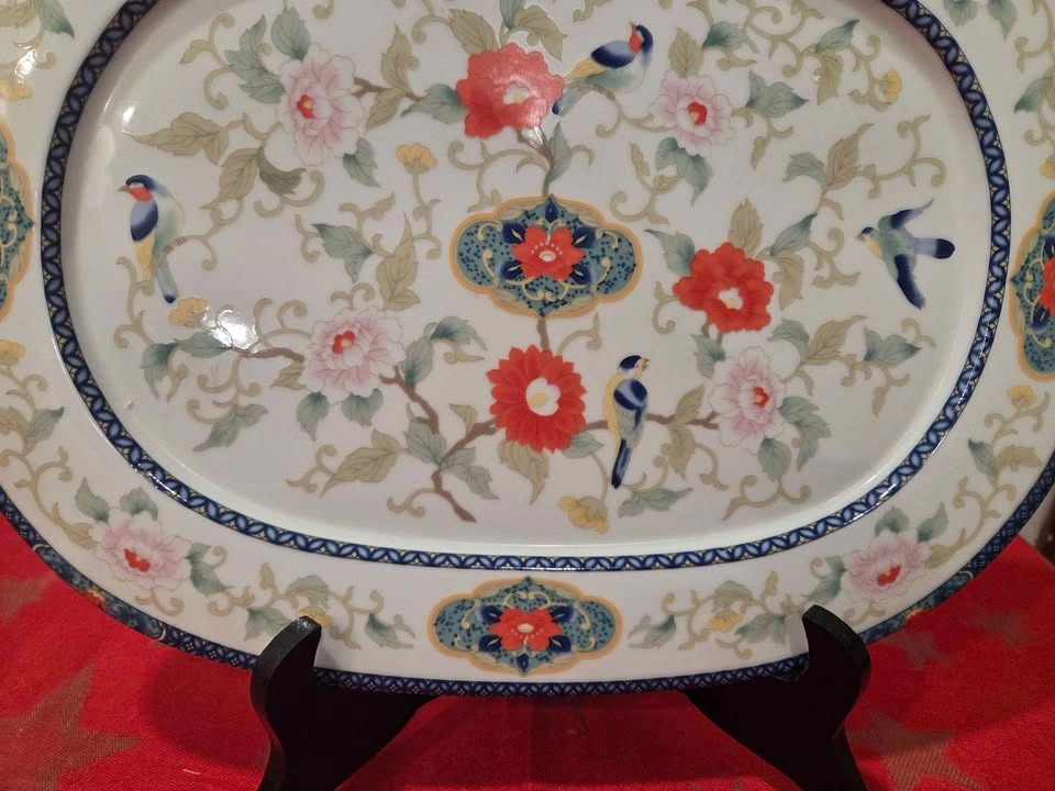 Royal Tradition Ming Dynasty Oval Serving Platter, 14.5" - photo 4