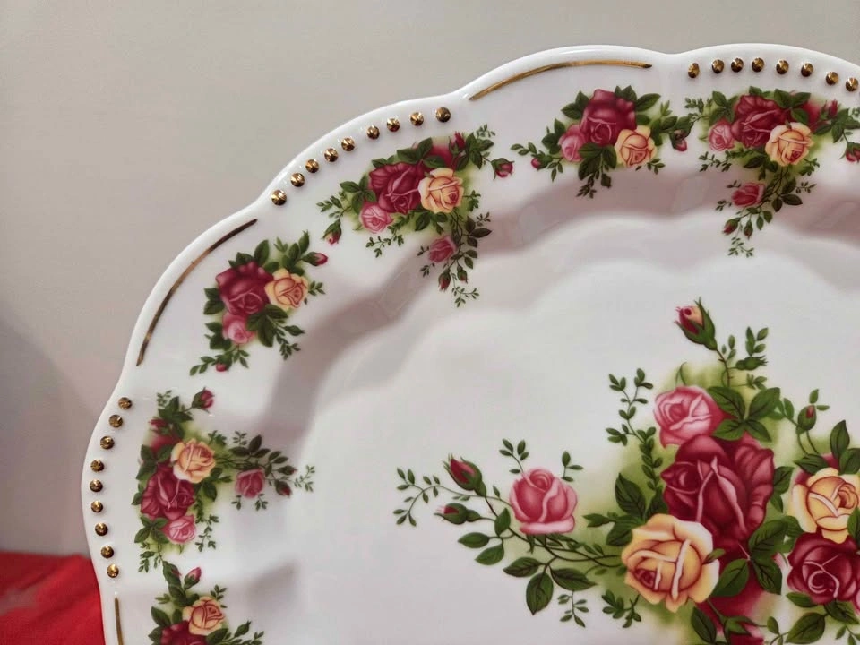 Royal Albert Old Country Roses Golden Pearl Oval Platter - photo 3
