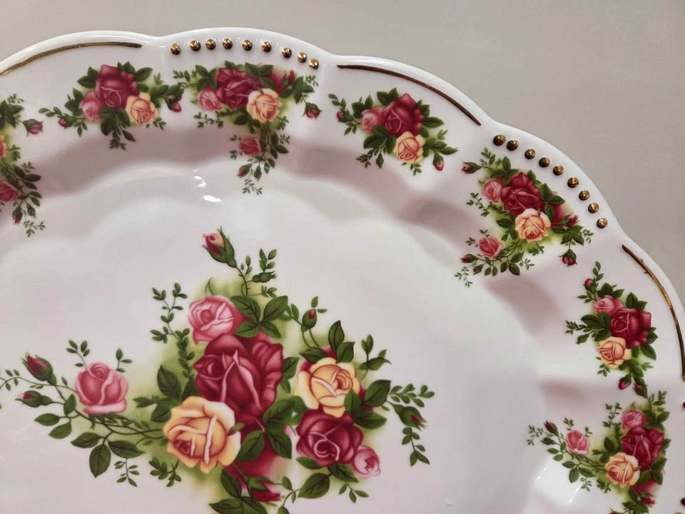 Royal Albert Old Country Roses Golden Pearl Oval Platter - photo 4