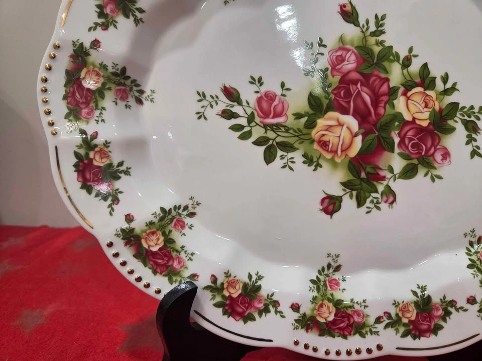 Royal Albert Old Country Roses Golden Pearl Oval Platter - photo 5