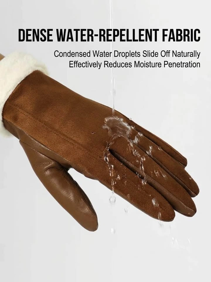 Women Fleece-Lined Waterproof Touchscreen Gloves - photo 3