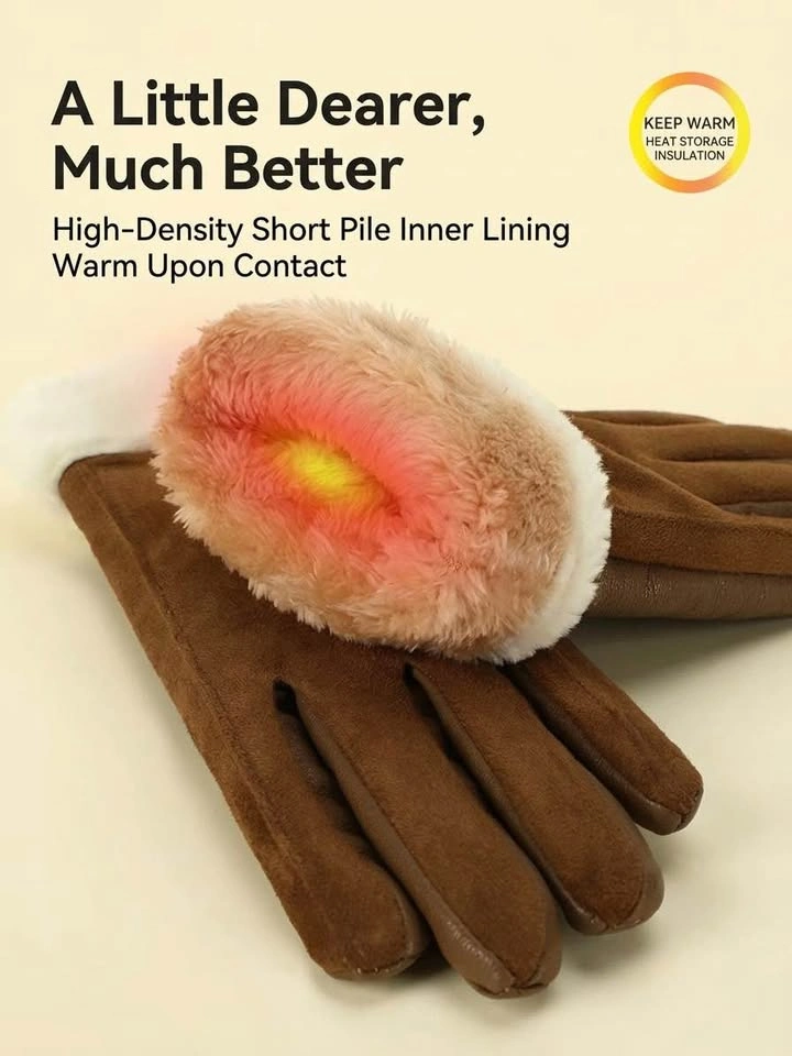 Women Fleece-Lined Waterproof Touchscreen Gloves - photo 4