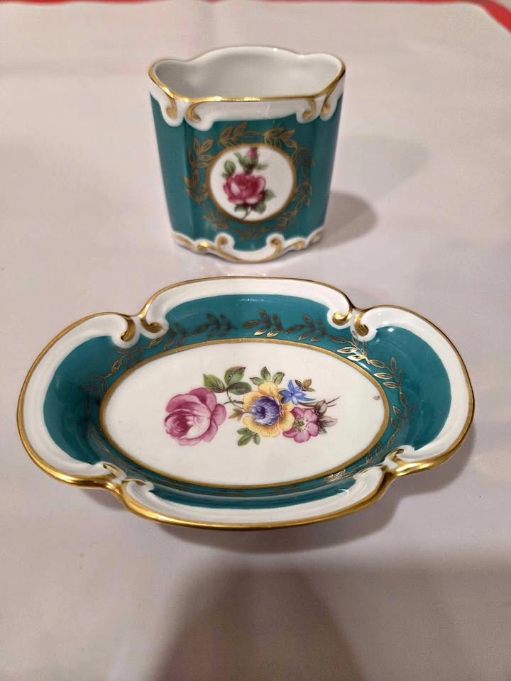 JLMENAU Graf Von Henneberg Floral Trinket Dish - East Germany