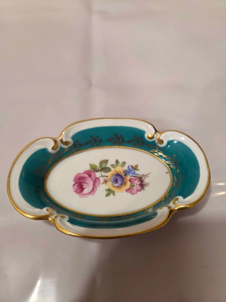 JLMENAU Graf Von Henneberg Floral Trinket Dish - East Germany - photo 2