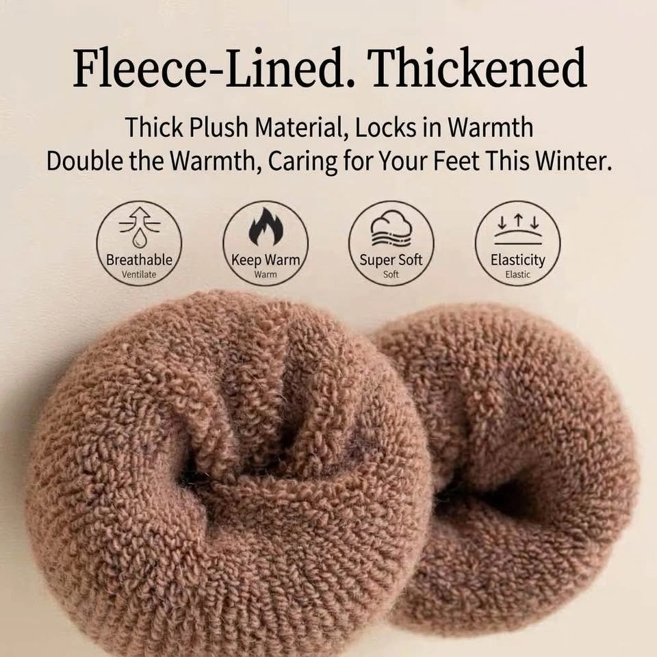 Men Extra Thick Wool Socks - 5 Pairs - photo 3