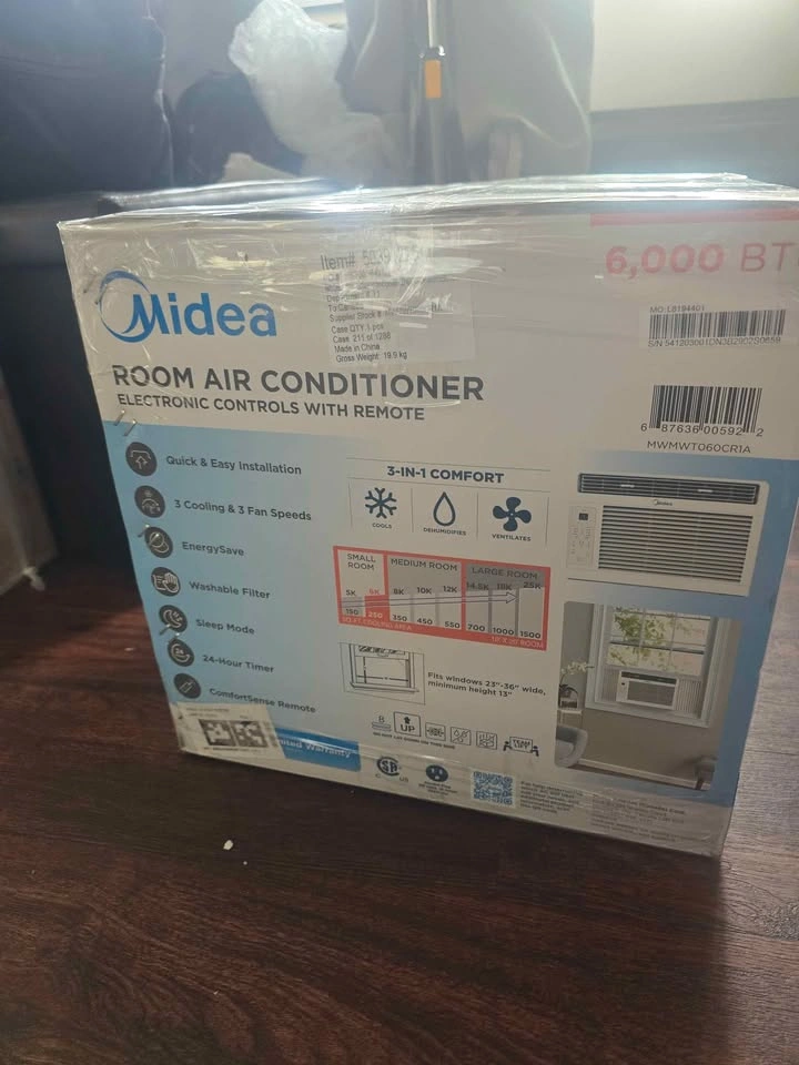 Midea 6,000 BTU Window Air Conditioner MWMWT060CR1A - photo 3