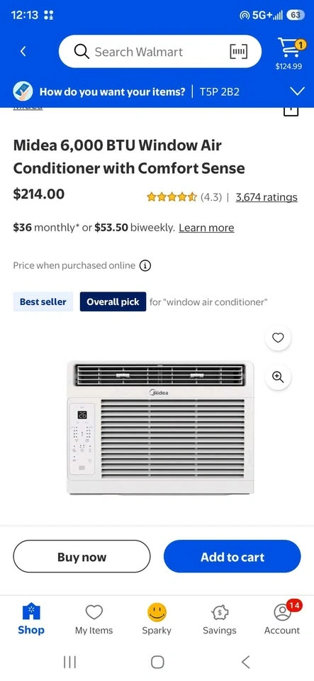 Midea 6,000 BTU Window Air Conditioner MWMWT060CR1A - photo 5