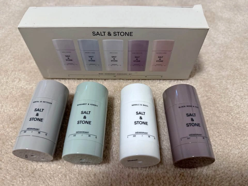 Salt & Stone Mini Deodorant Discovery Set (without Saffron & Ced
