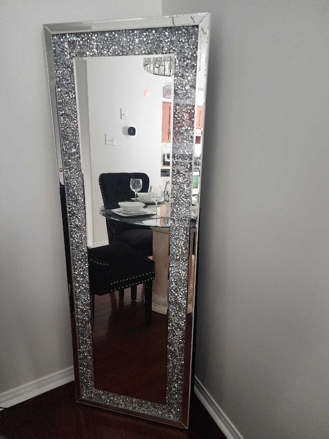 Crushed Diamond LED Floor Mirror - photo 2