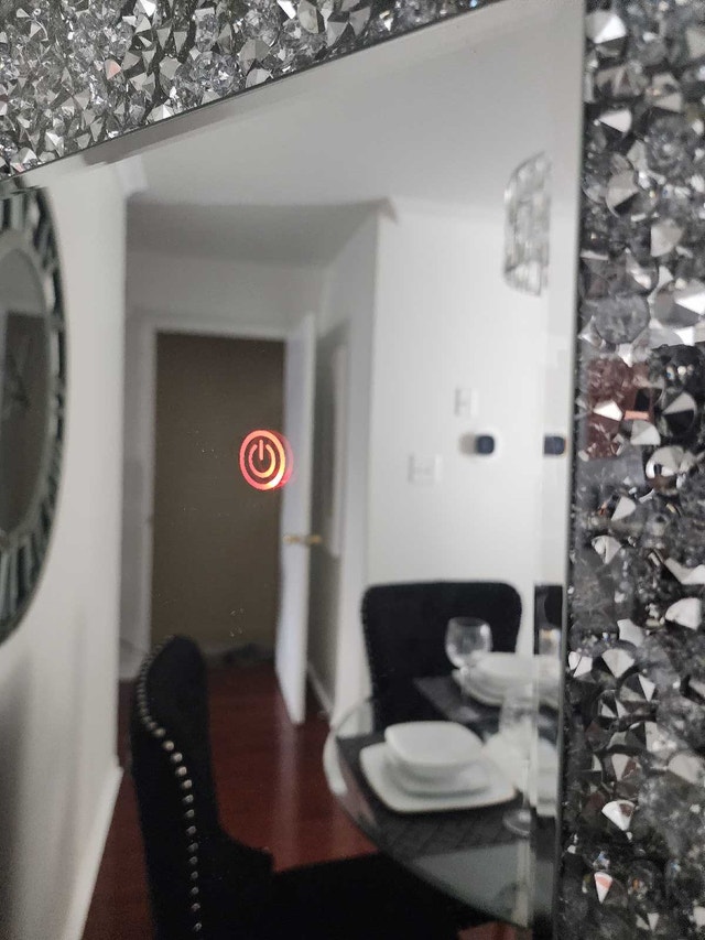 Crushed Diamond LED Floor Mirror - photo 4