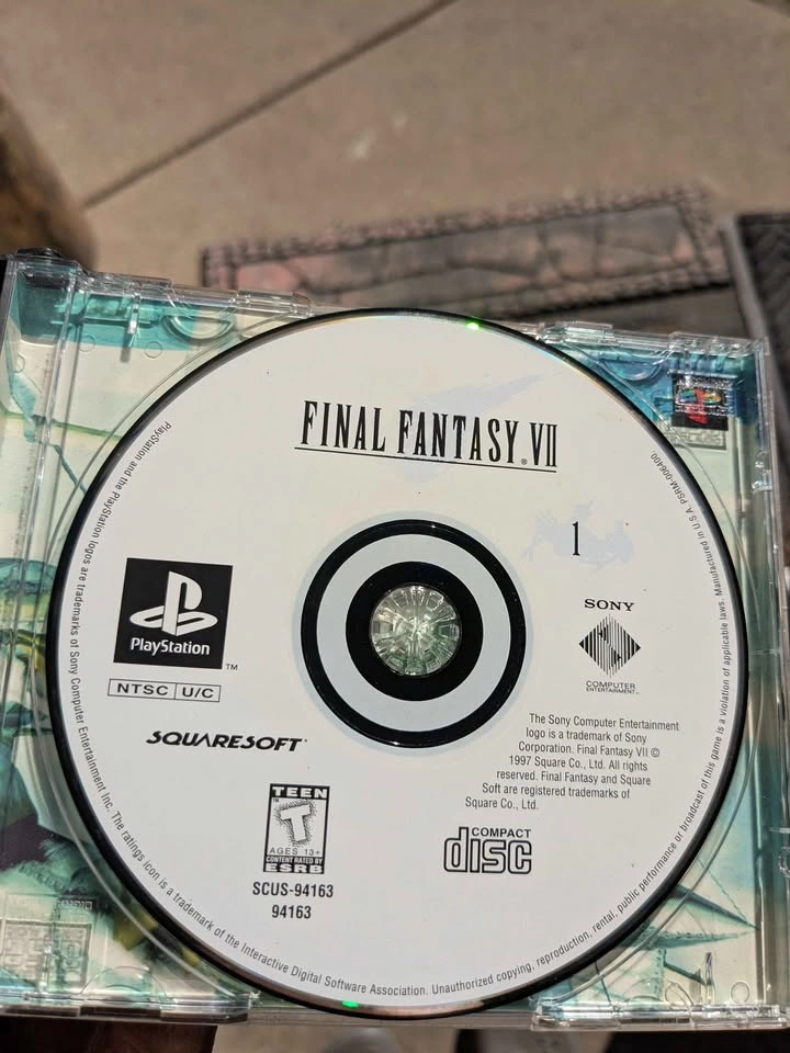 Final Fantasy 7 VII PS1 CIB Black Label Sony PlayStation 1 - photo 3