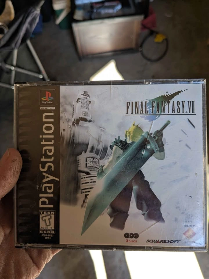 Final Fantasy 7 VII PS1 CIB Black Label Sony PlayStation 1 - photo 5