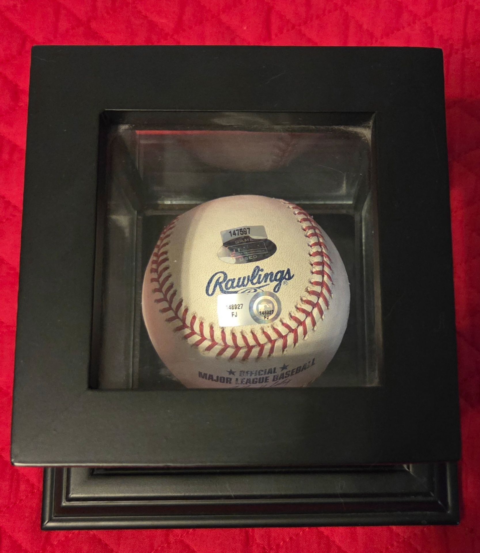 Black Wood Glass Baseball Display Box w/Lid - photo 3