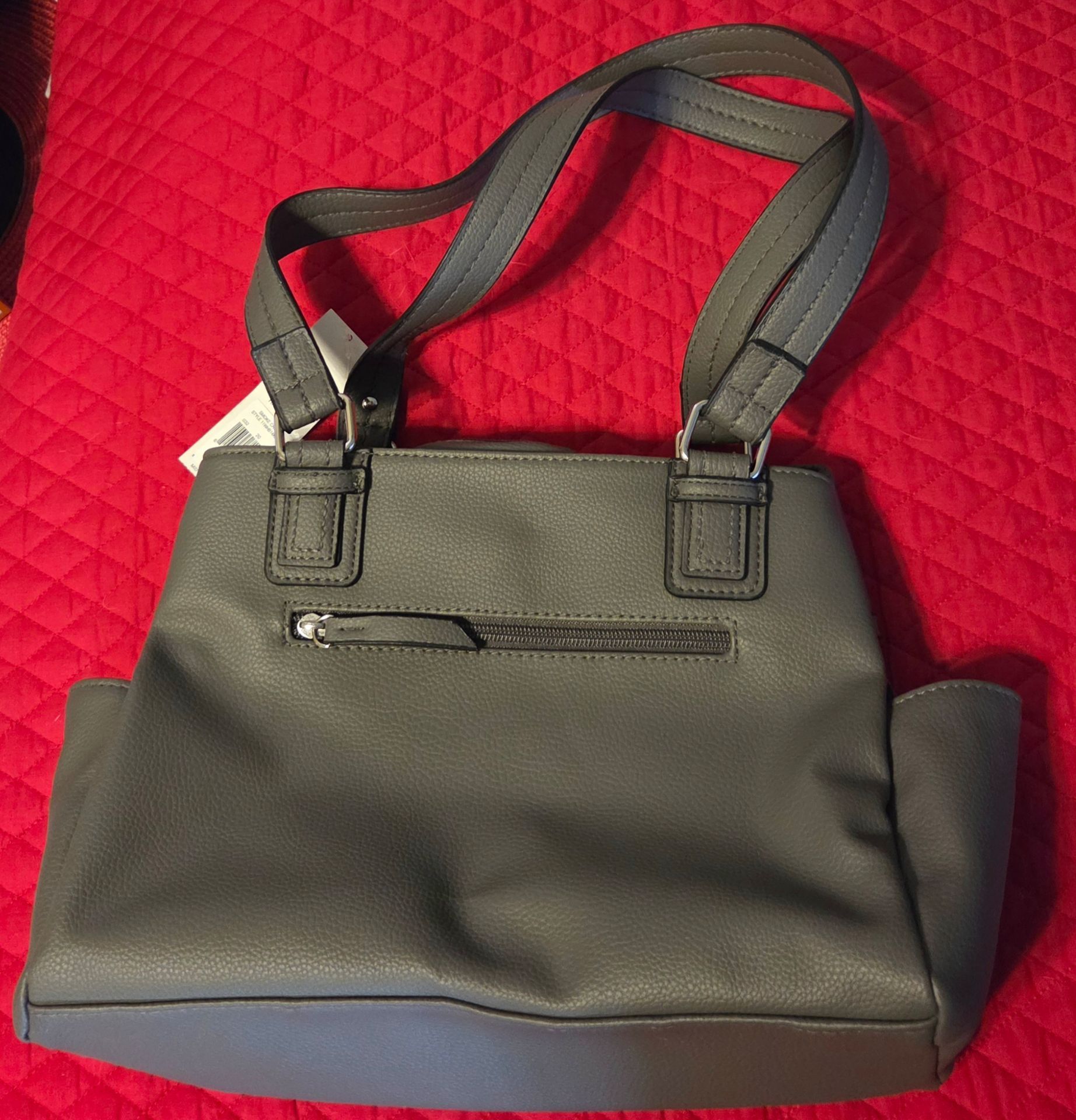 NWT Rosetti Midtown satchel bag/purse smoke crocodile gray - photo 2