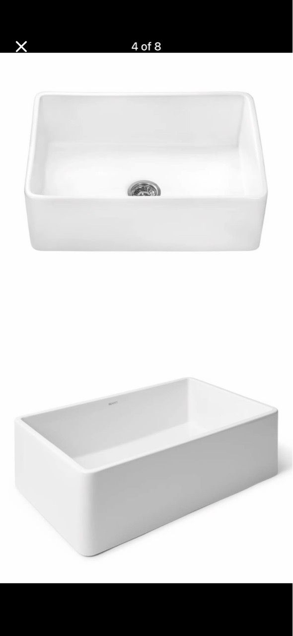 30 x 20 inch Fireclay Reversible Farmhouse Kitchen Sink - photo 2