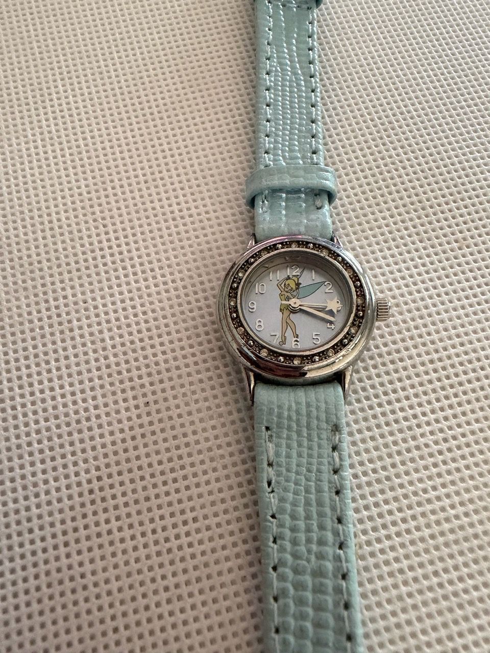 Disney Tinker Bell Watch Light Blue Strap( new band and battery) - photo 3