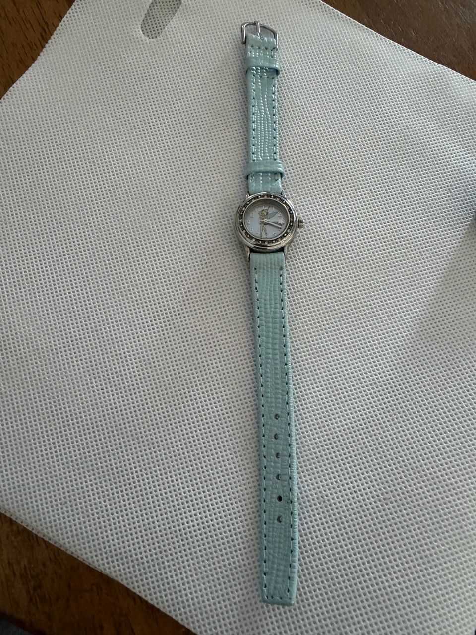 Disney Tinker Bell Watch Light Blue Strap( new band and battery) - photo 4